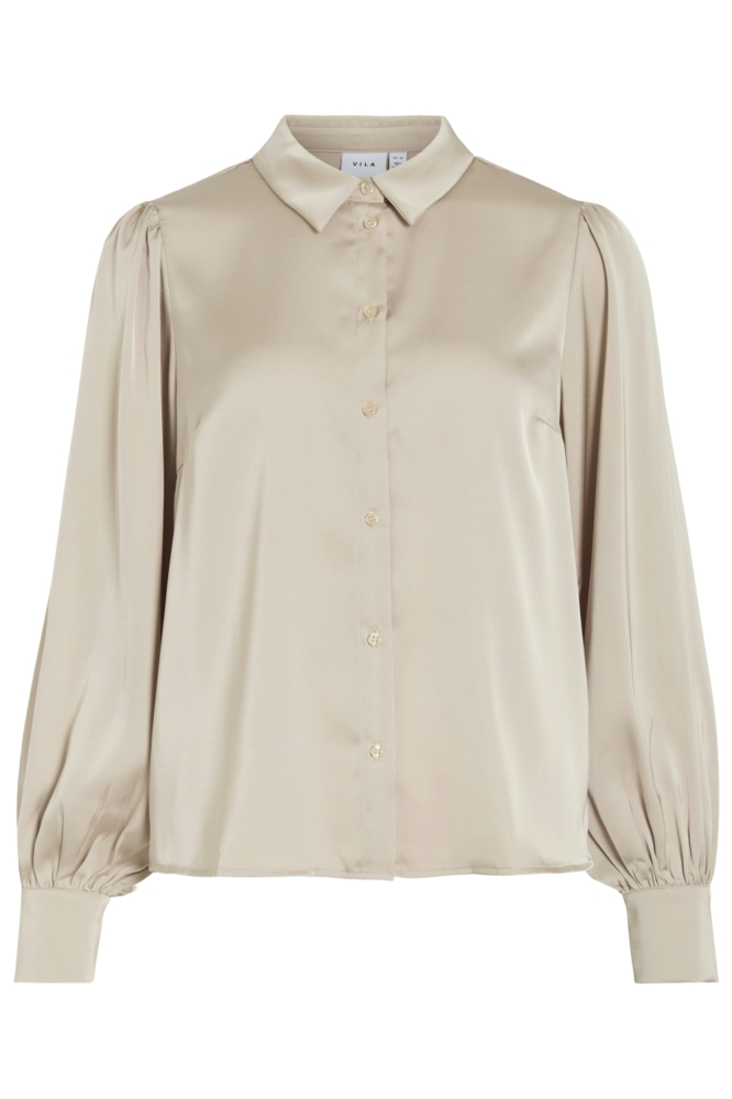 VIENNA RAVENNA L/S BALLOON SHIRT - 14107462 Cement